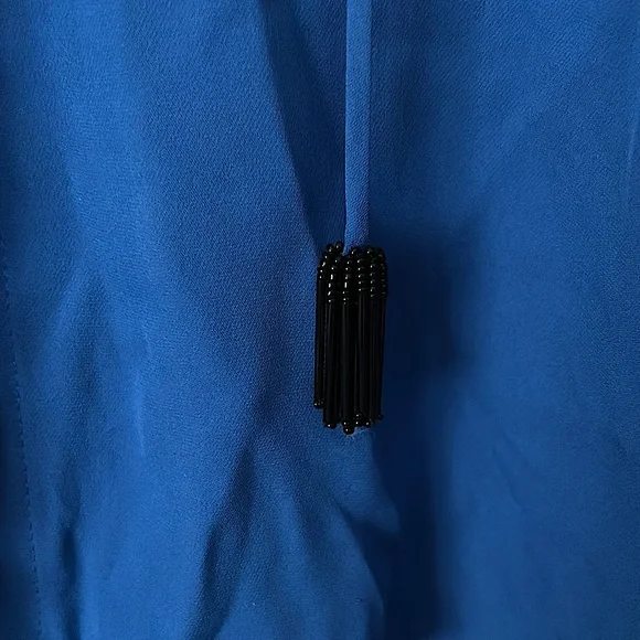 Kobi Halperin NWT Royal Blue Margo Long Sleeve Blouse Shirt Top **Size S** 💙💙 - Picture 3 of 6